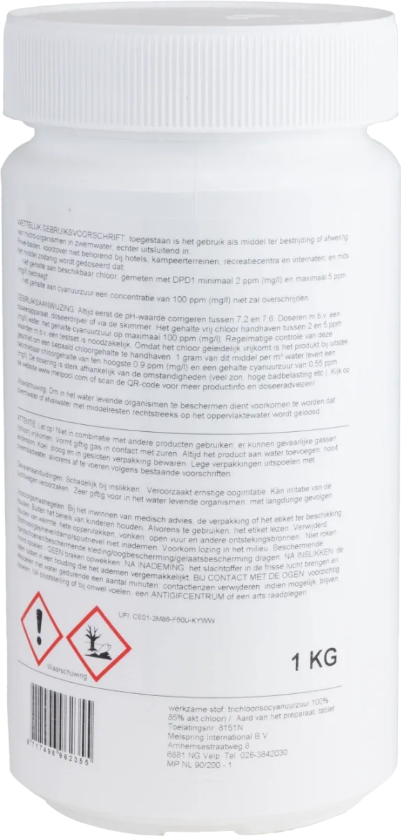 Melpool 90/20 chloortabletten 1 kg